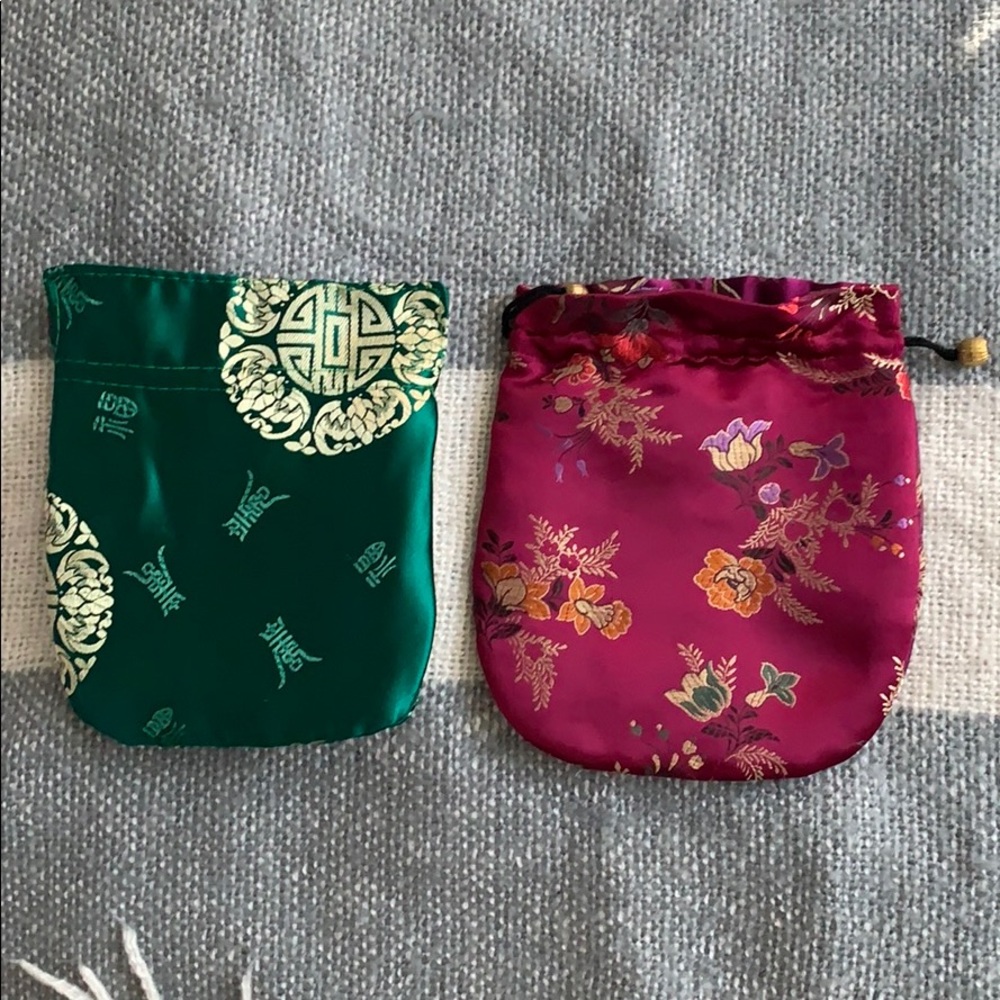 Bundle Of Beautiful Drawstring Pouches - image 1